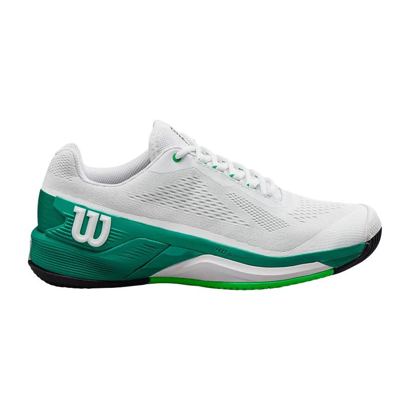 Кроссовки мужские Wilson Rush Pro 4.0 M Clay (White/Bosphorus/Green)