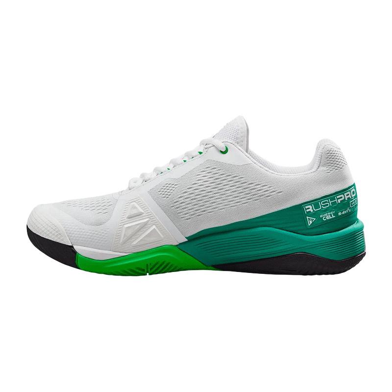 Кроссовки мужские Wilson Rush Pro 4.0 M Clay (White/Bosphorus/Green)
