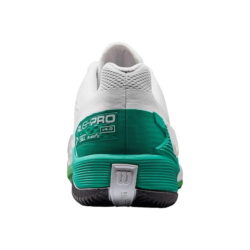 Кроссовки мужские Wilson Rush Pro 4.0 M Clay (White/Bosphorus/Green)