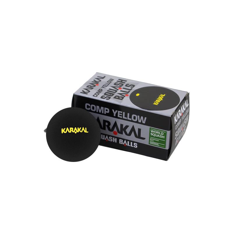 Мячи для сквоша Karakal Yellow Dot Squash Ball 2 (2x1)