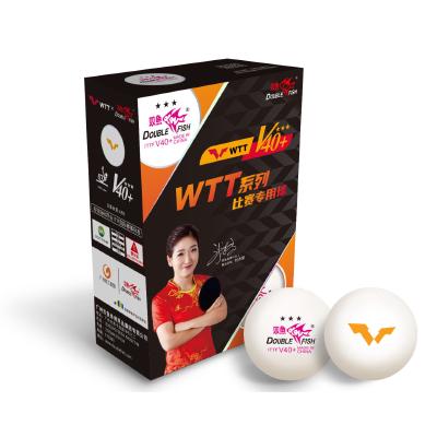 Мячи DOUBLE FISH 3*** V40+ WTT (в упаковке 6 шт.)
