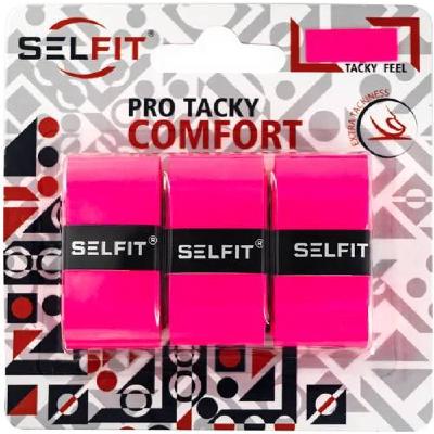 Намотка овергрип SELFIT Pro Tacky Comfort розовая 0,6 мм 3 шт