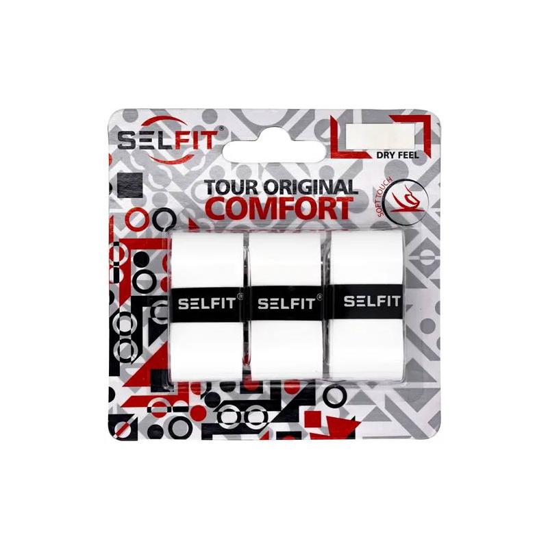 Намотка овергрип SELFIT Tour Original Comfort белая 0,55 мм 3 шт
