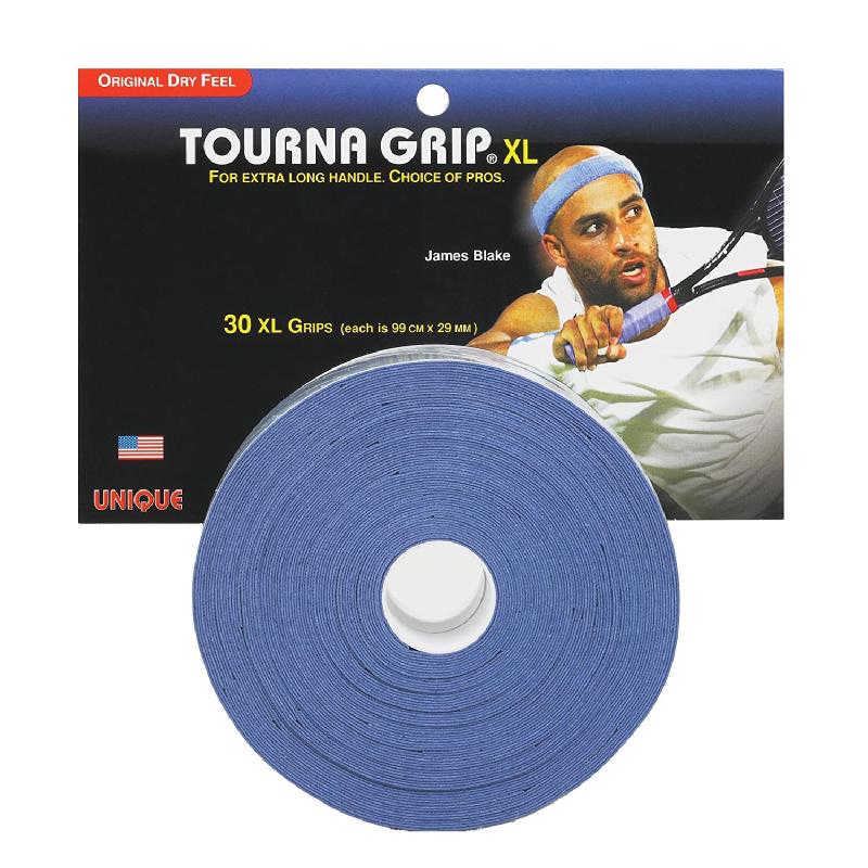 Намотка овергрип UNIQUE Tourna Grip впитывающая (голубая) 30 намоток