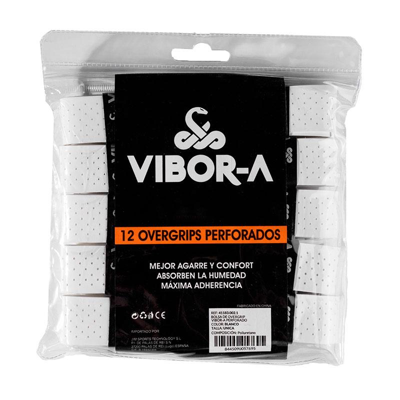 Намотки для падела VIBOR-A Perforaded White 12 штук