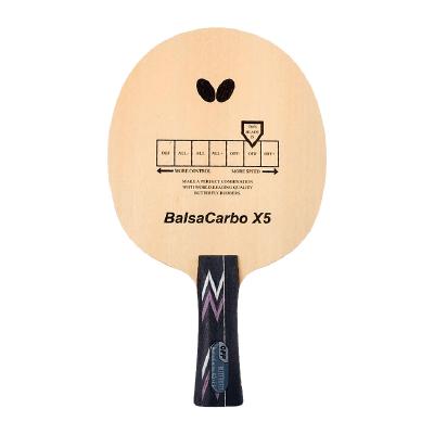 Ракетка для настольного тенниса сборная Butterfly Balsa carbo X5, накладки Flextra