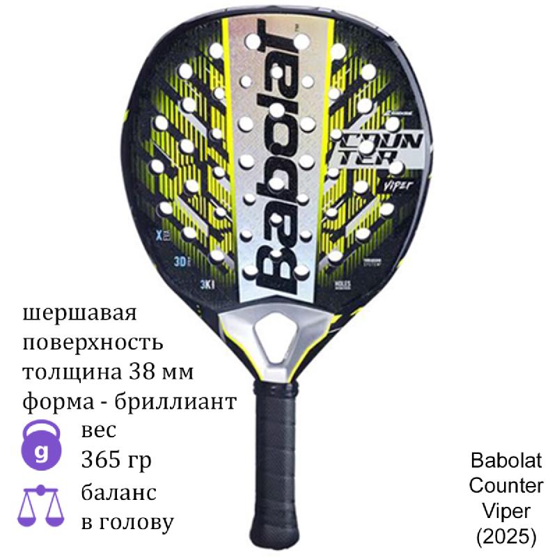 Ракетка для падел Babolat Counter Viper (2025)