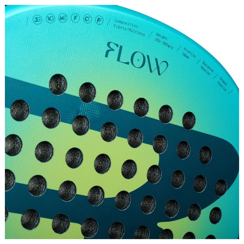 Ракетка для падел Bullpadel Flow Woman Turquoise/Neon Yellow (2025)