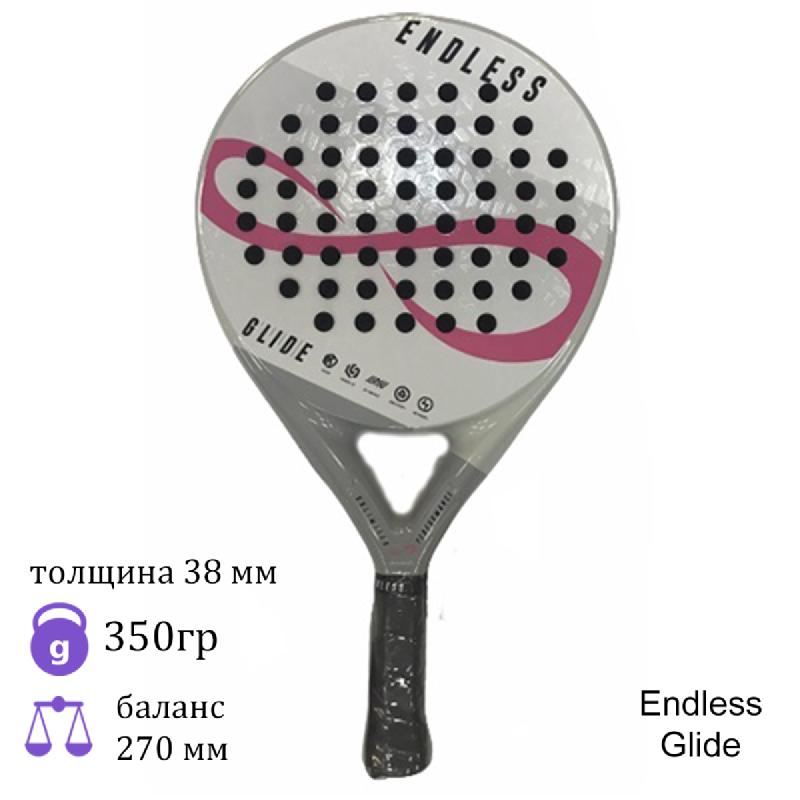 Ракетка для падел Endless Glide Grey/White/Pink