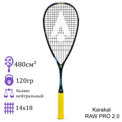 Ракетка для сквоша Karakal RAW PRO 2.0