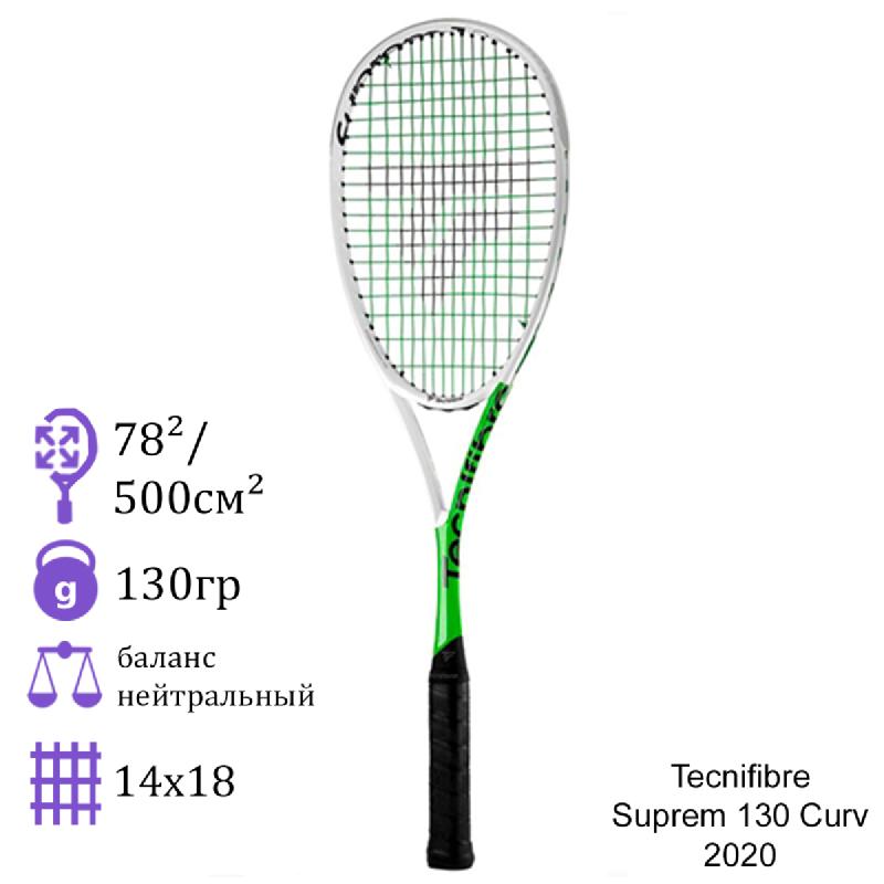 Ракетка для сквоша Tecnifibre Suprem 130 Curv 2020