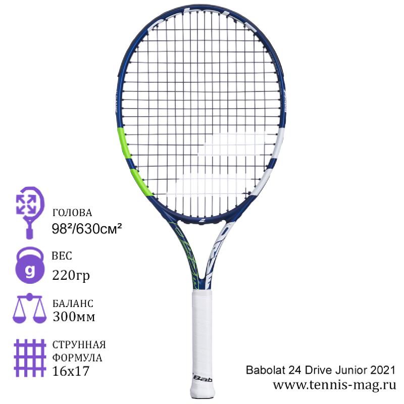 Теннисная ракетка детская Babolat 24 Drive Junior 2021