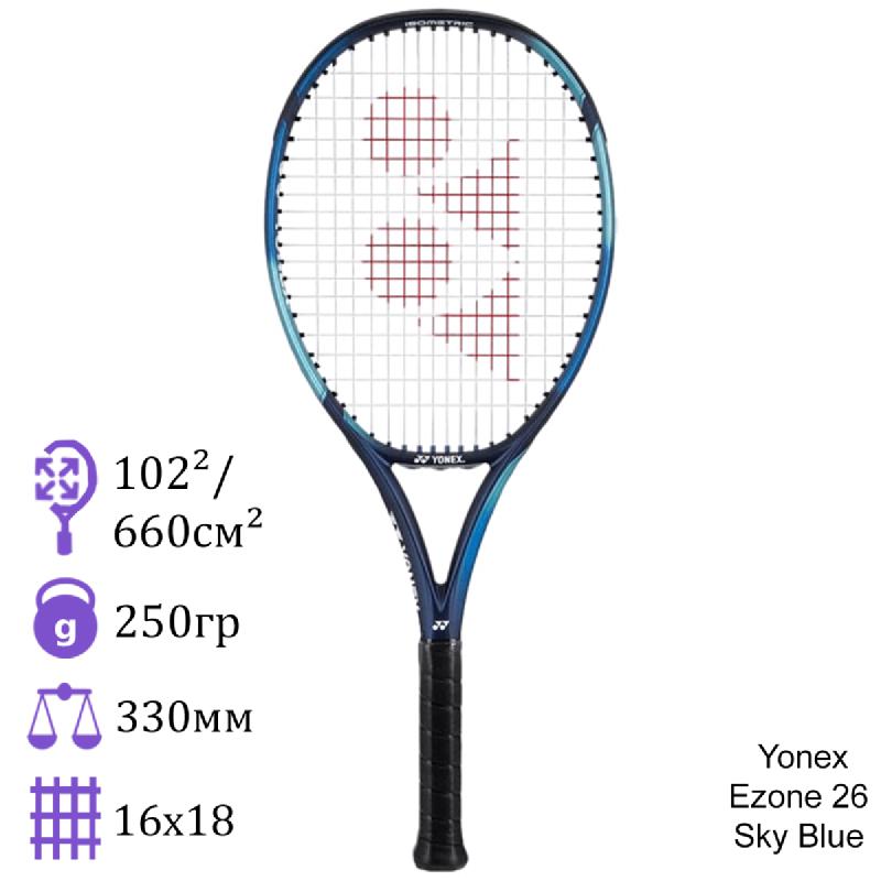 Теннисная ракетка Yonex Ezone 26 Sky Blue