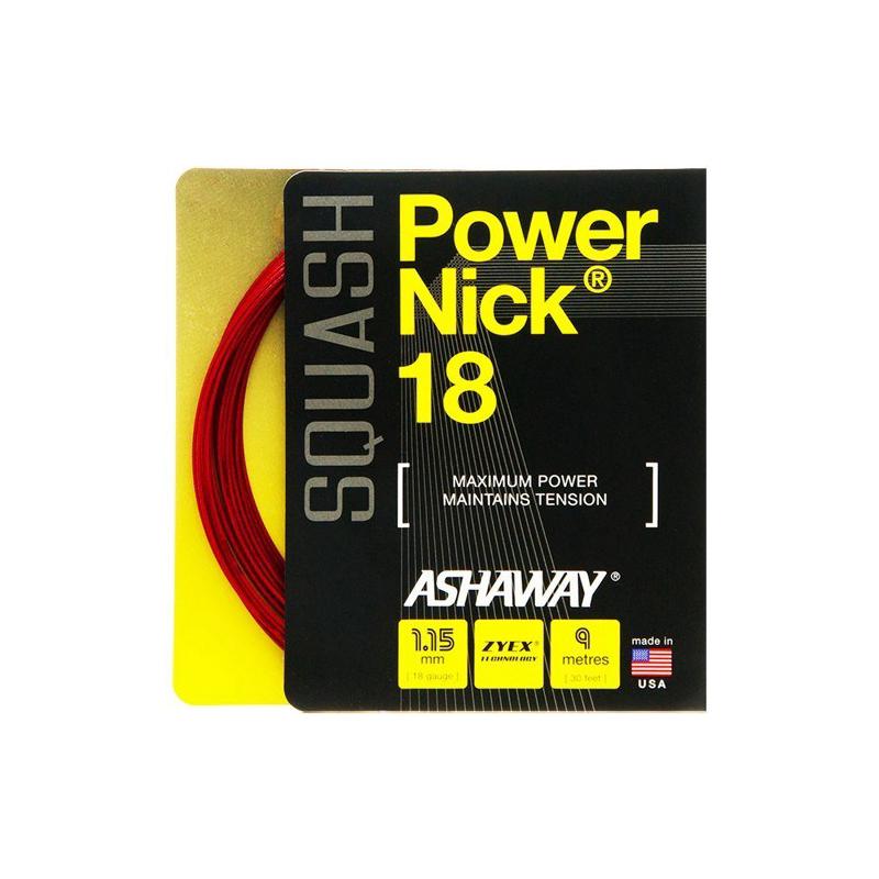 Струна для сквоша Ashaway PowerNick 18 Burgundy 1.15 9 метров
