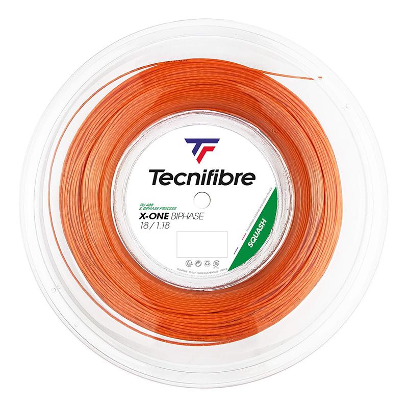 Струна для сквоша Tecnifibre X-One Biphase 1,18 Orange 200 метров