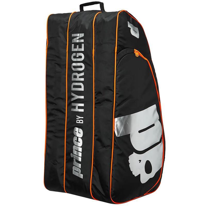 Сумка Prince by Hydrogen Chrome на 12 ракеток Black Silver Orange