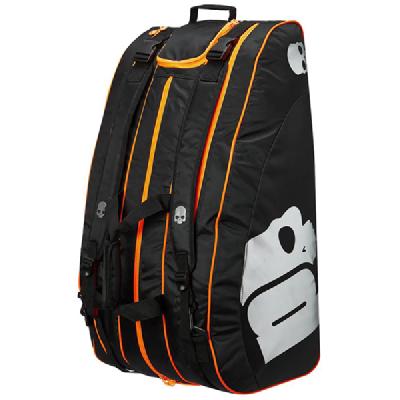 Сумка Prince by Hydrogen Chrome на 12 ракеток Black Silver Orange
