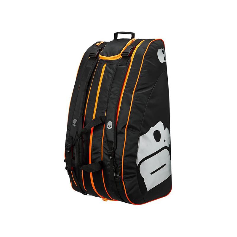 Сумка Prince by Hydrogen Chrome на 12 ракеток Black Silver Orange