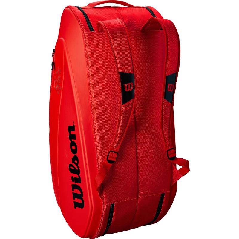 Теннисная сумка Wilson Federer DNA 12 Racket Bag 2018 Infrared на 12 ракеток