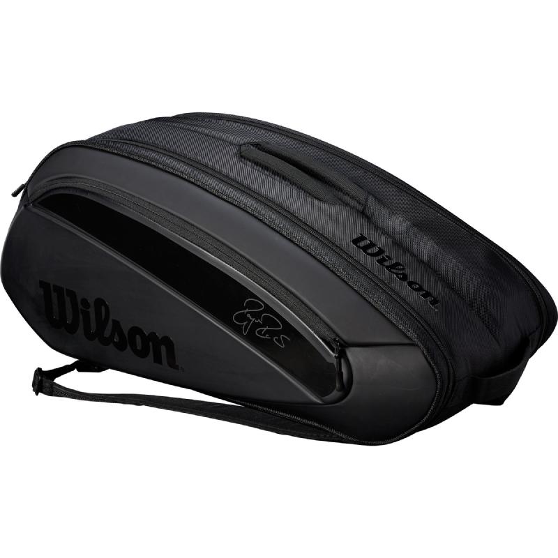 Теннисная сумка Wilson Federer DNA 12 Racket Bag 2019 Black на 12 ракеток