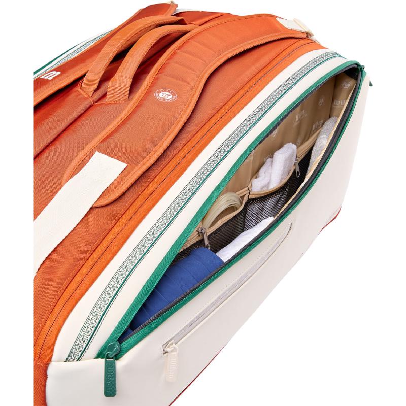 Сумка Wilson Super Tour RG 9PK Cream/Clay/Green (2026)