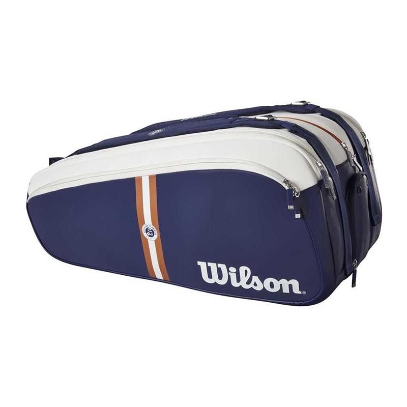 Сумка Wilson Super Tour Roland Garros 15 PK Blue/White/Clay