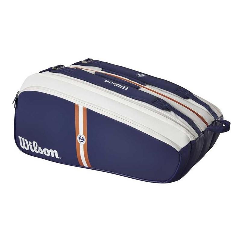 Сумка Wilson Super Tour Roland Garros 15 PK Blue/White/Clay