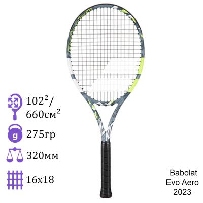 Теннисная ракетка Babolat Evo Aero 2023