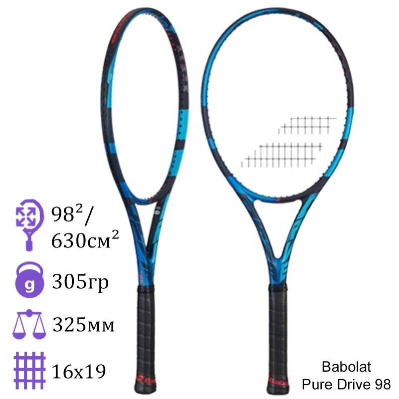 Теннисная ракетка Babolat Pure Drive 98