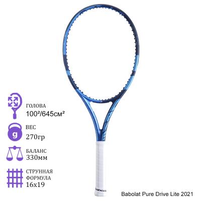 Теннисная ракетка Babolat Pure Drive Lite 2021