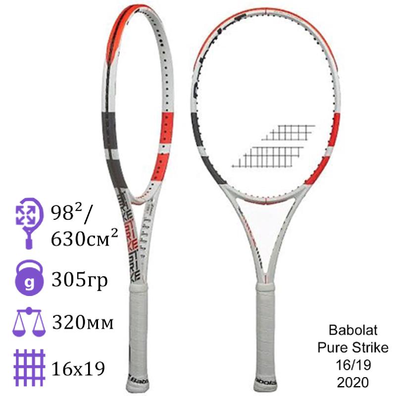 Теннисная ракетка Babolat Pure Strike 16/19 2020