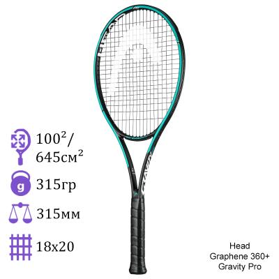 Теннисная ракетка Head Graphene 360+ Gravity Pro 2021 Zverev