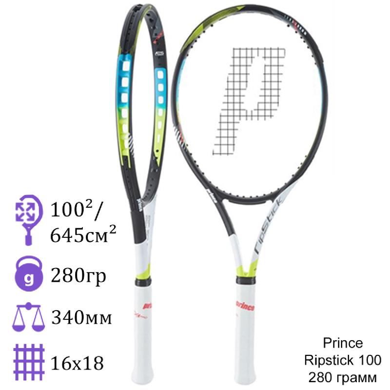 Теннисная ракетка Prince Ripstick 100 280 грамм