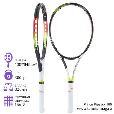 Теннисная ракетка Prince Ripstick 100 300 грамм