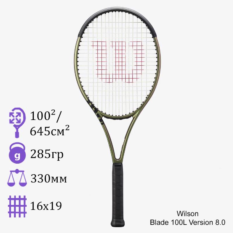 Теннисная ракетка Wilson Blade 100L Version 8.0