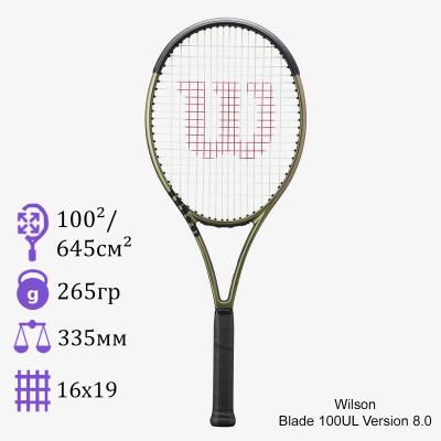 Теннисная ракетка Wilson Blade 100UL Version 8.0