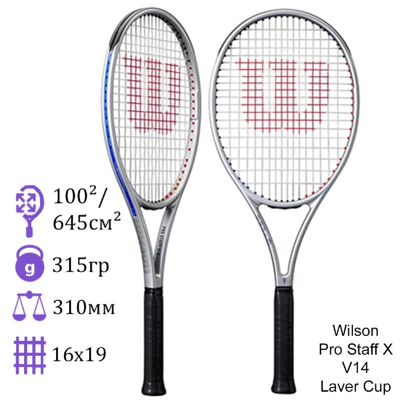 Теннисная ракетка Wilson Pro Staff X V14 Laver Cup