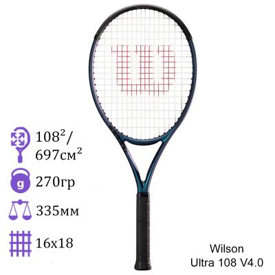 Теннисная ракетка Wilson Ultra 108 V4.0