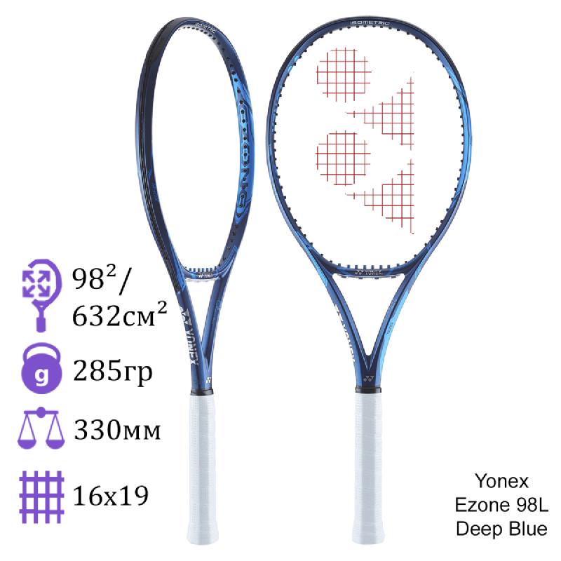 Теннисная ракетка Yonex Ezone 98L Deep Blue