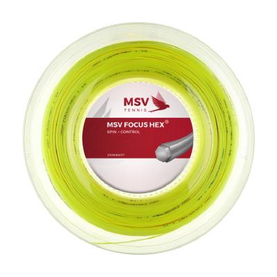 Теннисная струна MSV Focus-Hex Neon Yellow 1,23 200 метров