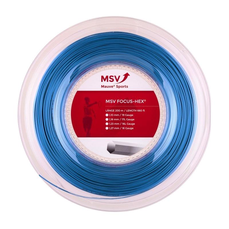 Теннисная струна MSV Focus-Hex Blue 1,18 200 метров