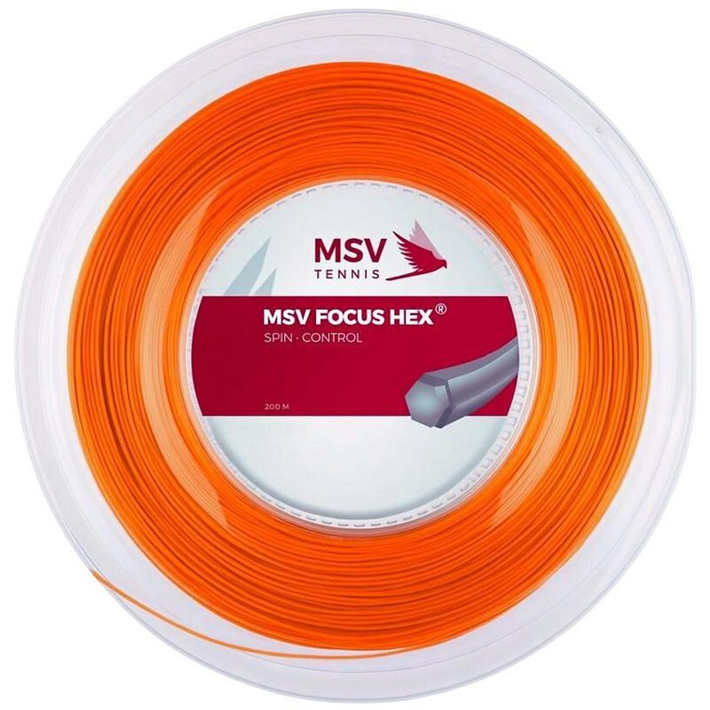 Теннисная струна MSV Focus Hex Orange 1,23 200 метров