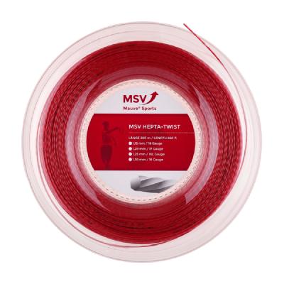 Теннисная струна MSV Hepta-Twist Red 1,30 200 метров