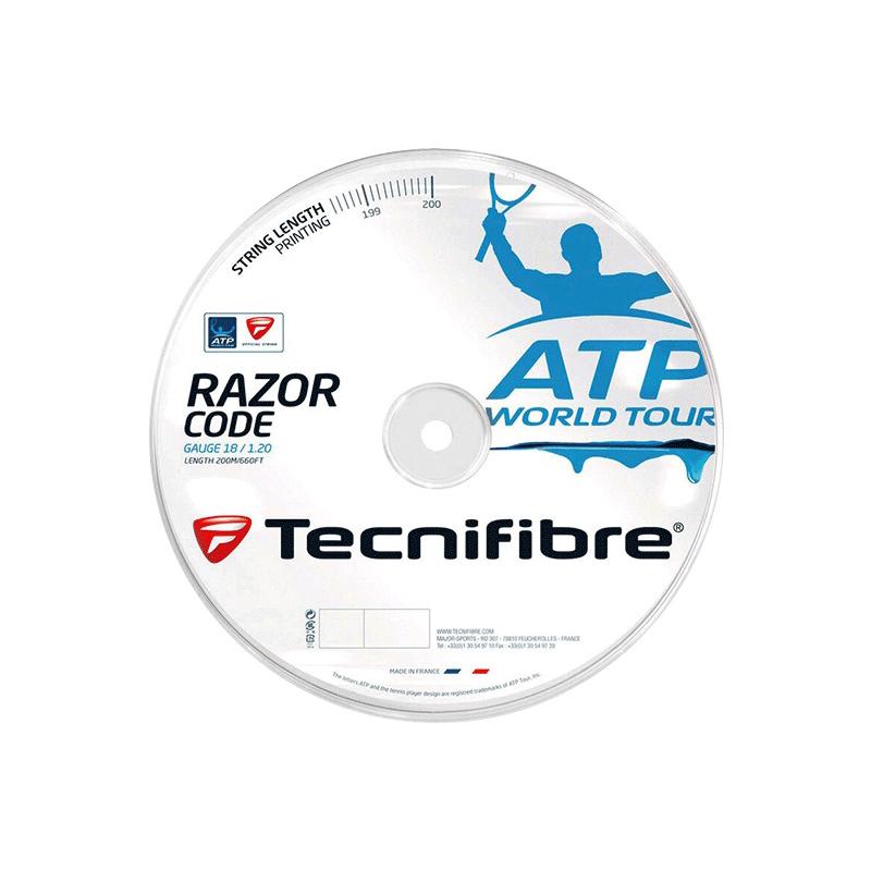 Теннисная струна Tecnifibre Razor Code 1,30 White 200 метров