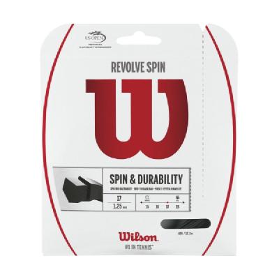 Теннисная струна Wilson Revolve Spin 1,25 Black 12 метров