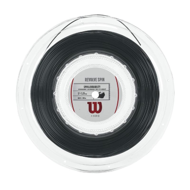 Теннисная струна Wilson Revolve Spin 1,25 Black 200 метров