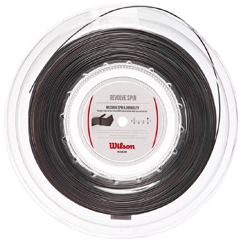 Теннисная струна Wilson Revolve Spin 1,30 Black 200 метров