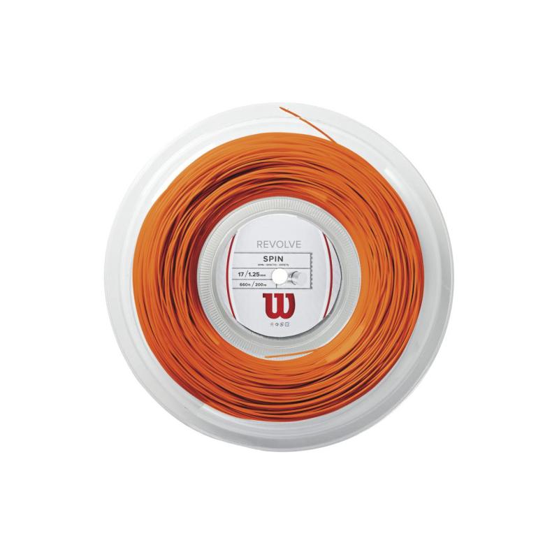 Теннисная струна Wilson Revolve Spin 1,30 Orange 200 метров