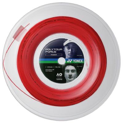 Теннисная струна Yonex POLYTOUR FORCE 1,25 красная 200 метров