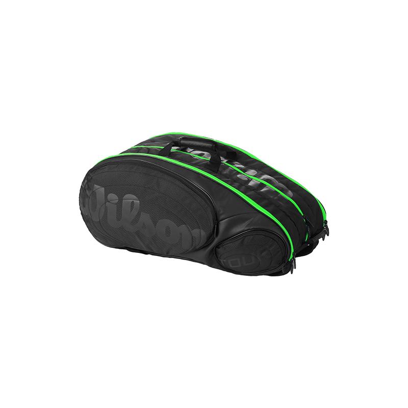 Теннисная сумка Wilson Tour 15 Black/Green Special Edition